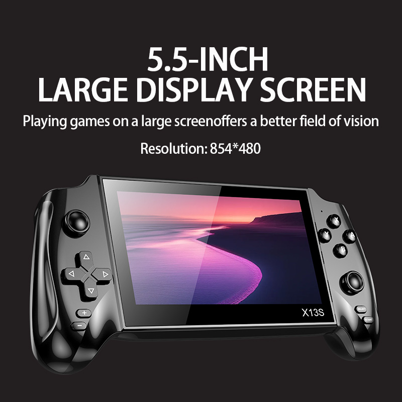 Gaming Console Zone - X13S Retro Handheld Game Console, 5.5-inch