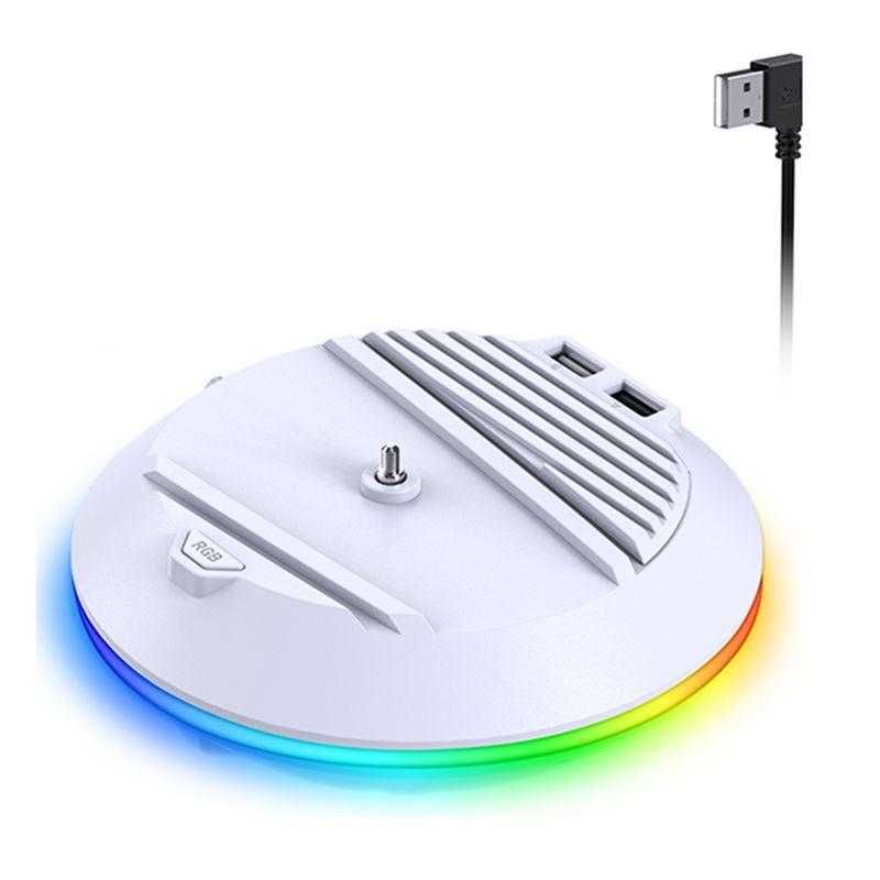 Gaming Console Holder - AED7-Vertical Stand With RGB Light For