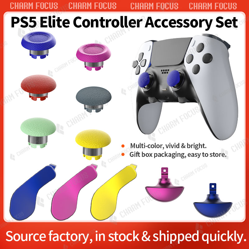 Ps5 Controller Cover - 10-in-1 Plastic Thumbstick Joystick Cap for