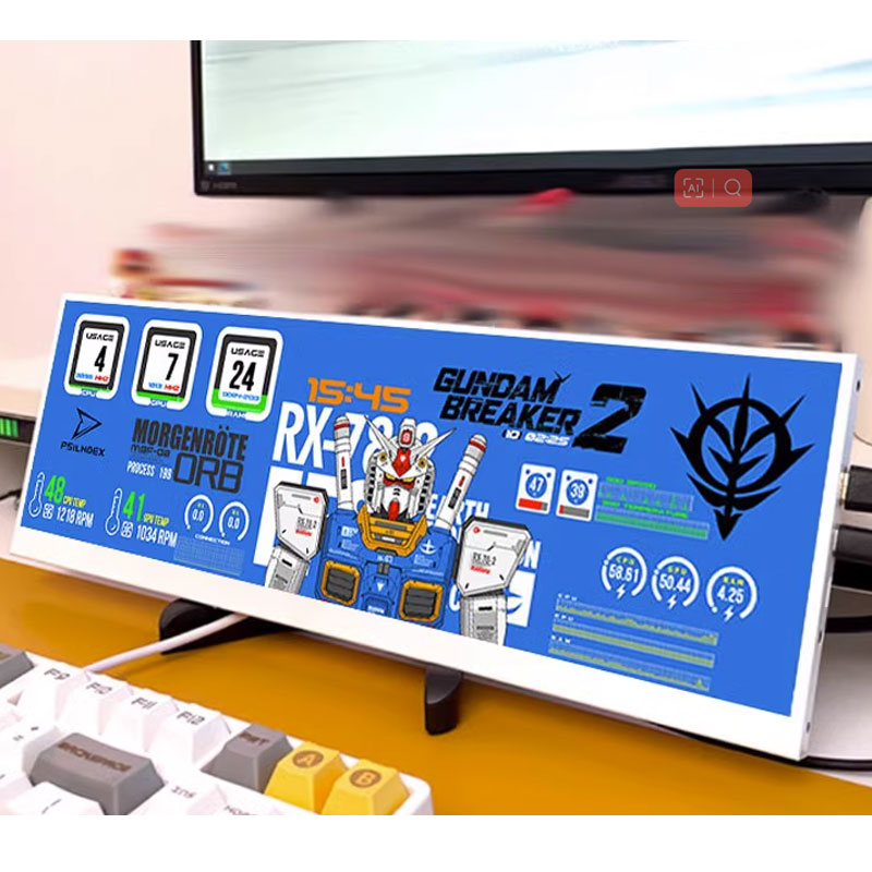 Gaming Console Car - 14 Inch 4K Portable Monitor 3840*1100