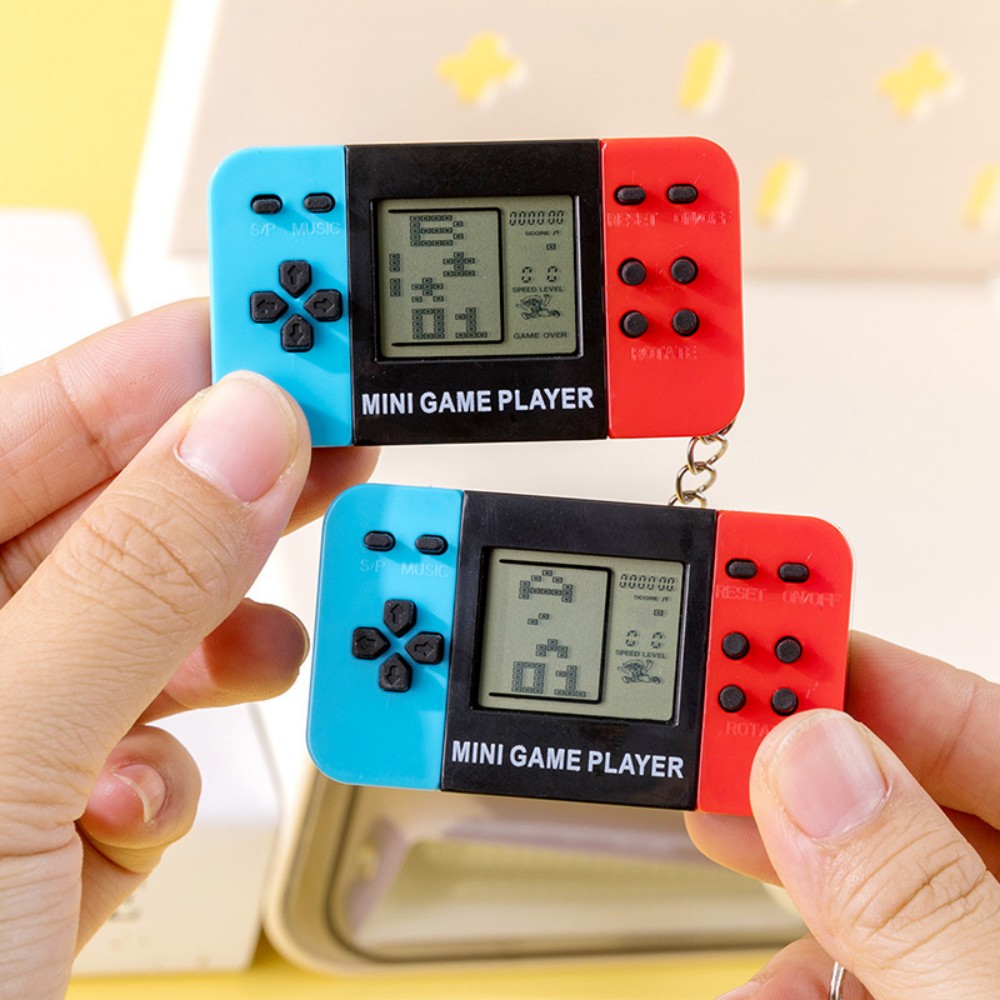 Gaming Console Keychain - Classic Tetris Handheld Game Console Keychain