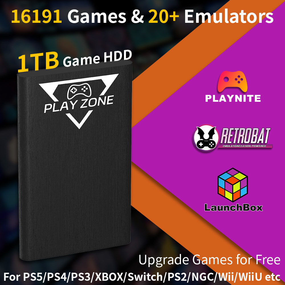 Gaming Console Zone - Play Zone 1TB Portable Gaming HDD
