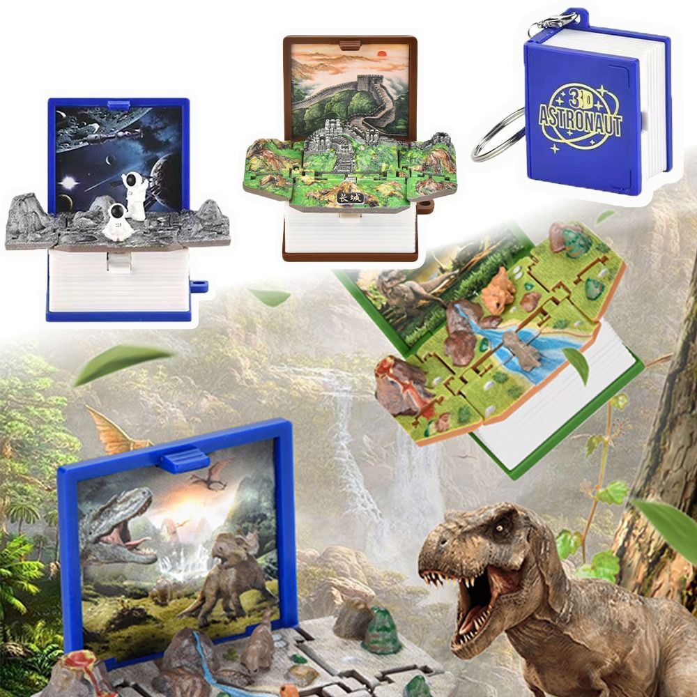 Gaming Console Keychain - Handheld Game Folding Book Keychain Creative