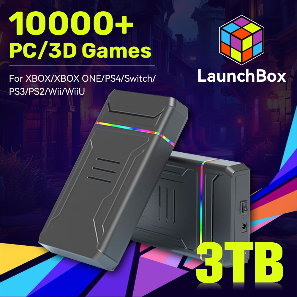 Gaming Console Chinese - JMachen Launchbox 3TB Gaming HDD Video