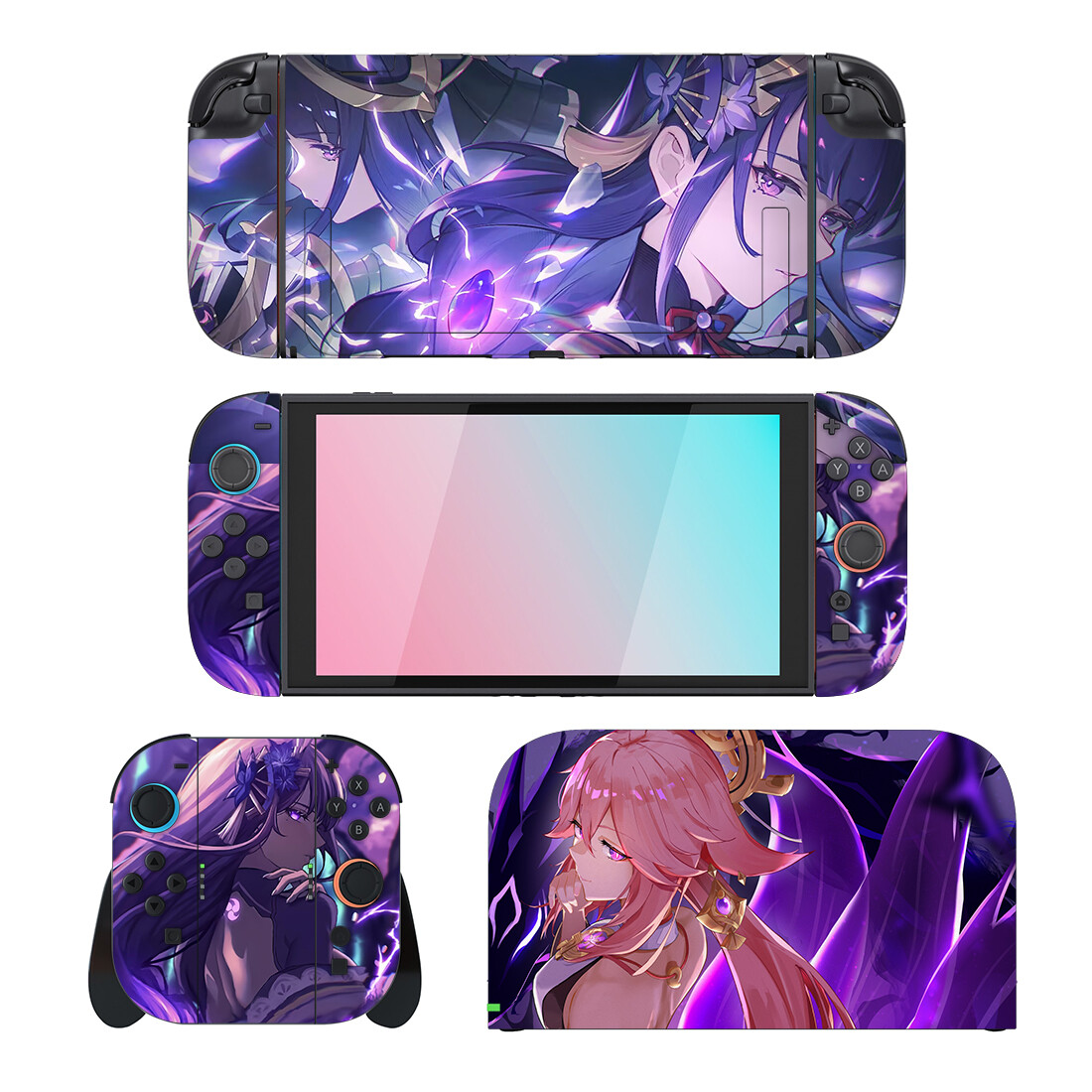 Gaming Console Holder - Game Genshin Impact Protector Sticker Skin