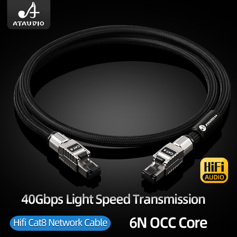 ATAUDIO CAT8 Internet Cord 40G - Lan Cable Gaming recension och pris