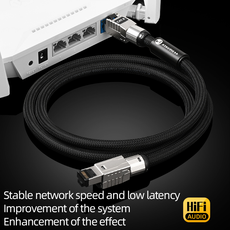 ATAUDIO CAT8 Internet Cord 40G - Lan Cable Gaming recension och pris
