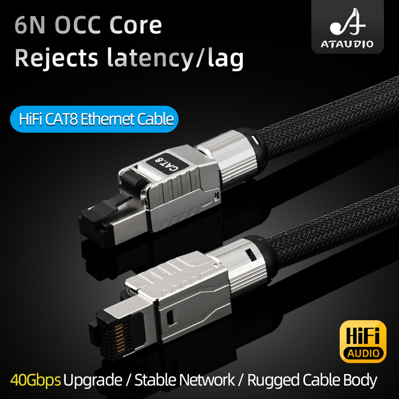 ATAUDIO CAT8 Internet Cord 40G - Lan Cable Gaming recension och pris