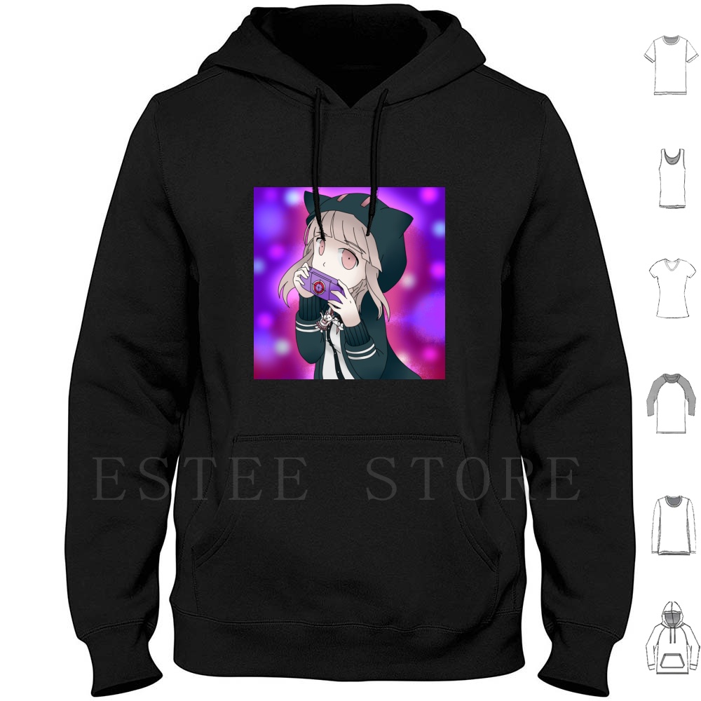 Chiaki Nanami Hoodies Long Sle - Gaming Console Keychain recension och pris
