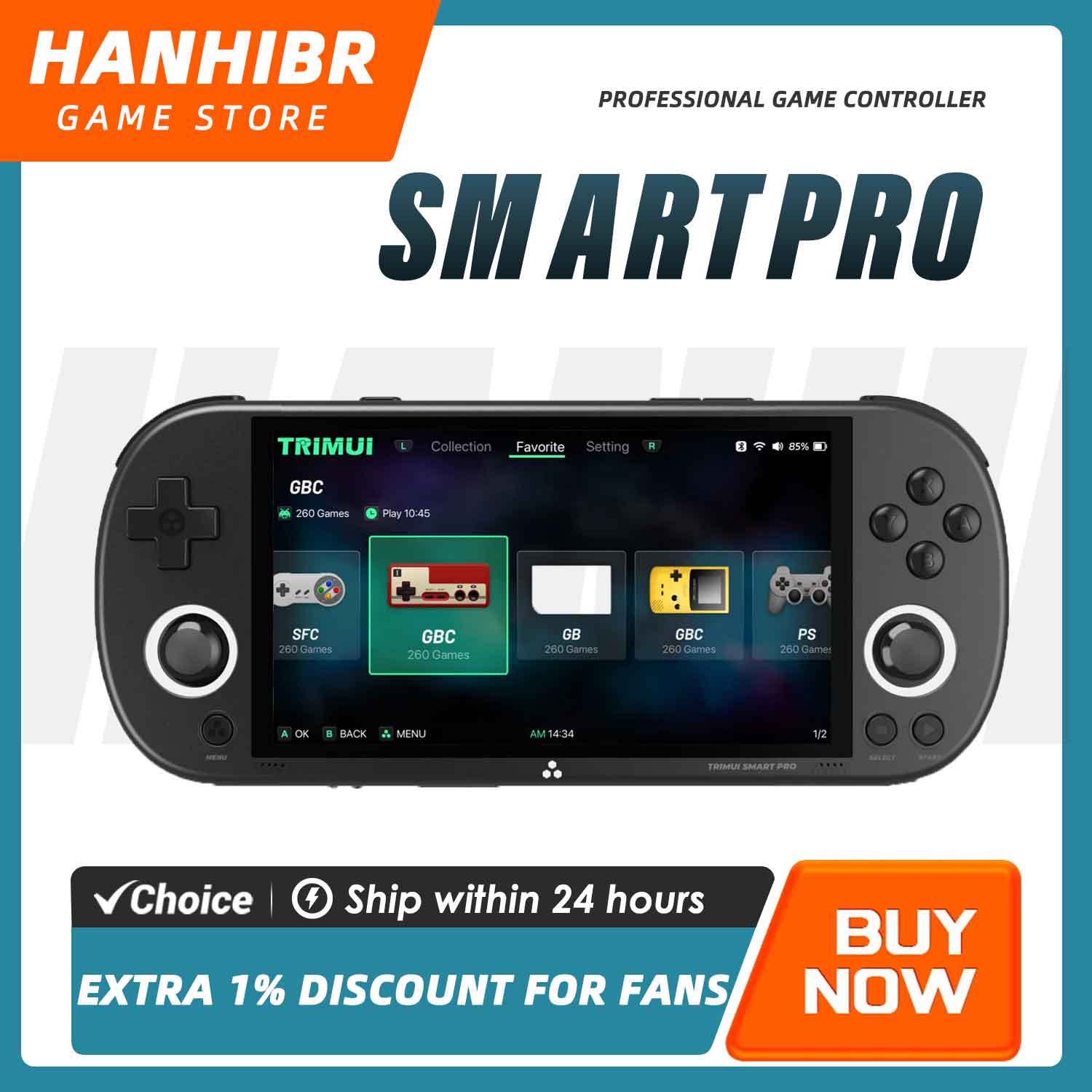 TRIMUI SMART PRO Open Source L - Gaming Console Zone recension och pris