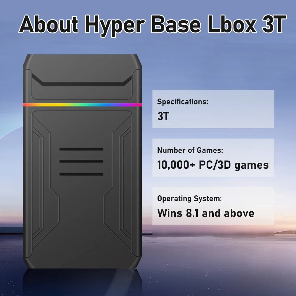 3TB Launchbox Portable Gaming  - Gaming Console Chinese recension och pris