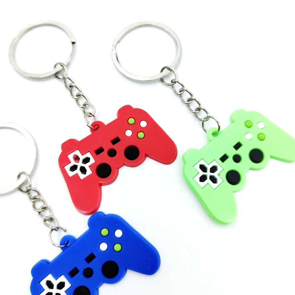 10PCS Creative Cute PVC GamePa - Gaming Console Keychain recension och pris