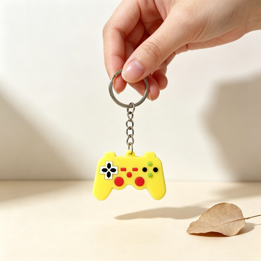 10PCS Creative Cute PVC GamePa - Gaming Console Keychain recension och pris