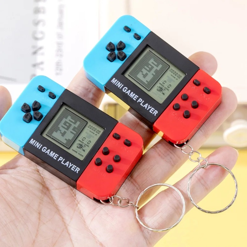 Retro Classic Tetris Game Hand - Gaming Console Keychain recension och pris