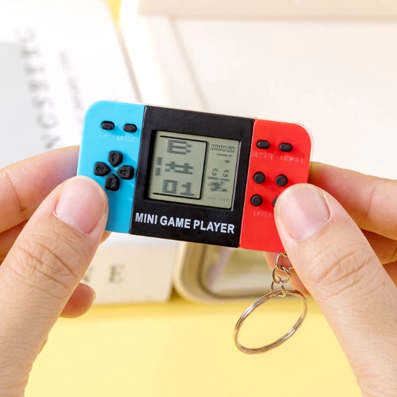 Retro Classic Tetris Game Hand - Gaming Console Keychain recension och pris
