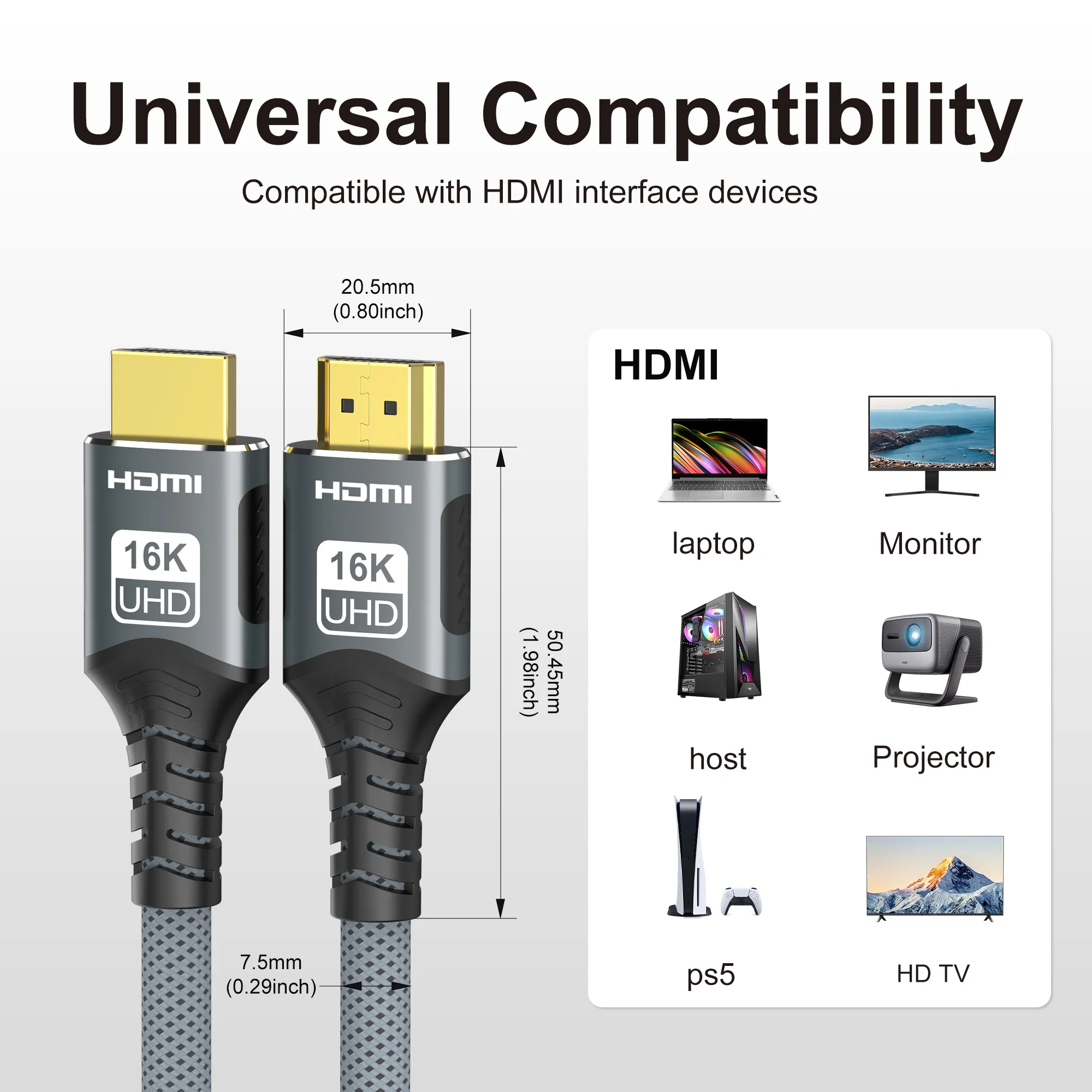 HDMI 2.2/2.1/2.0 Cable Maximum - Gaming Console Box recension och pris