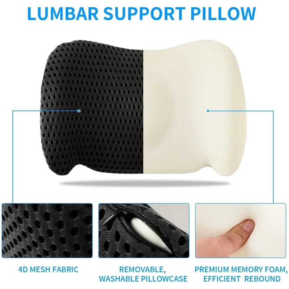 Memory Foam Lumbar Support Pil - Gaming Console Car recension och pris