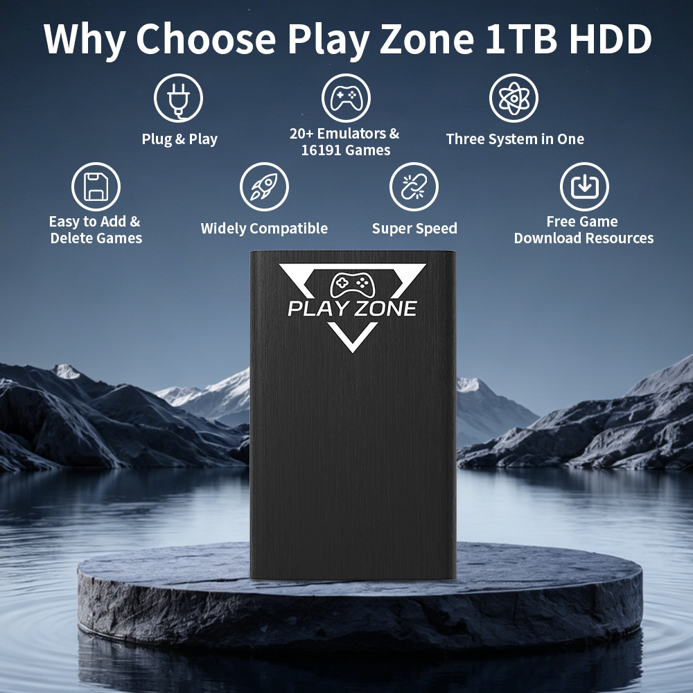 Play Zone 1TB Portable Gaming  - Gaming Console Zone recension och pris