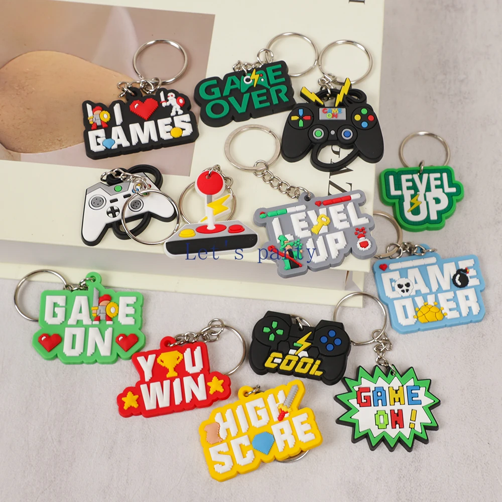 13Pcs Video Game on Theme PVC  - Gaming Console Keychain recension och pris