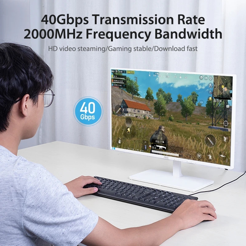 MIZIQIER long CAT 8 Flat Netwo - Lan Cable Gaming recension och pris