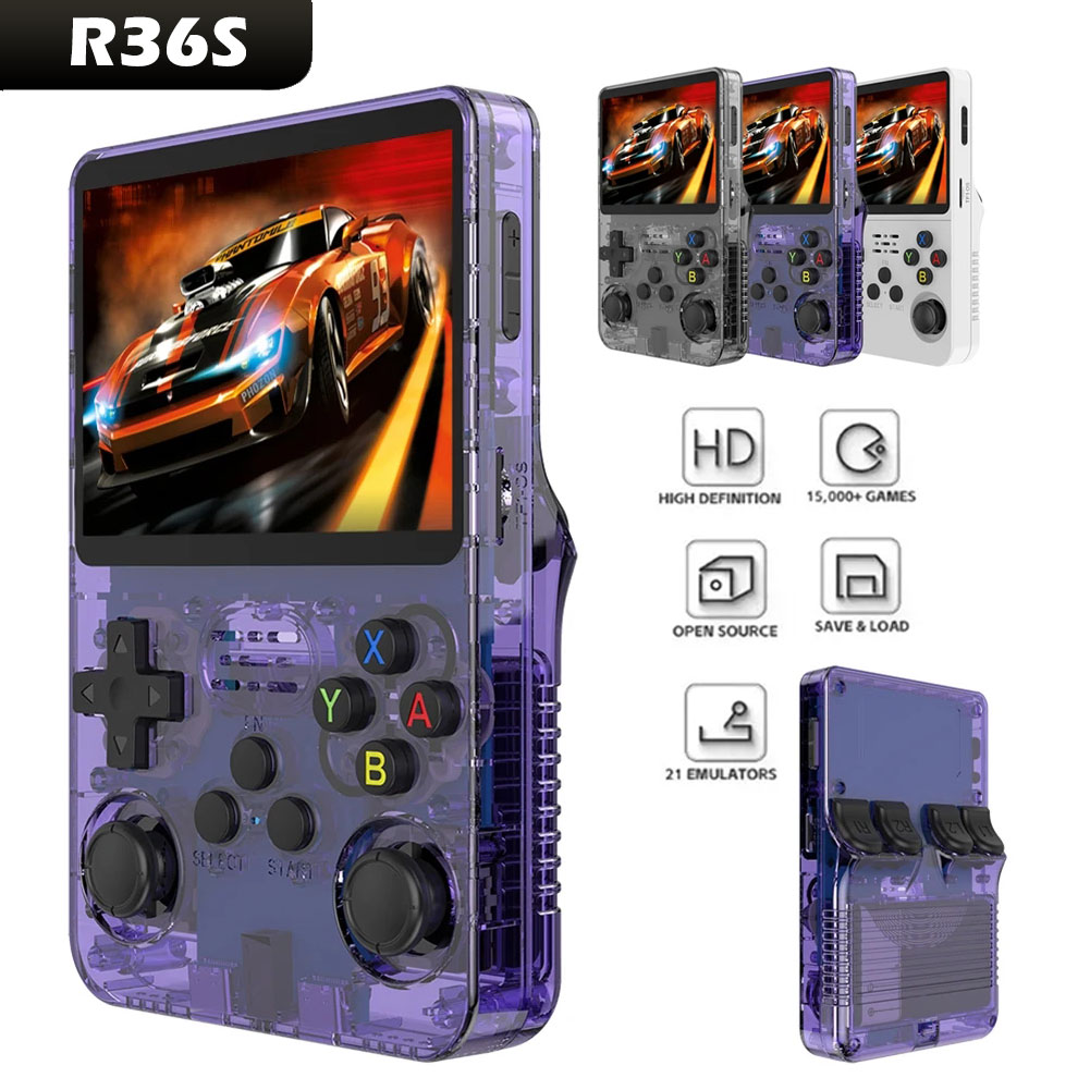New Open Source R36S Retro Han - Gaming Console Years recension och pris