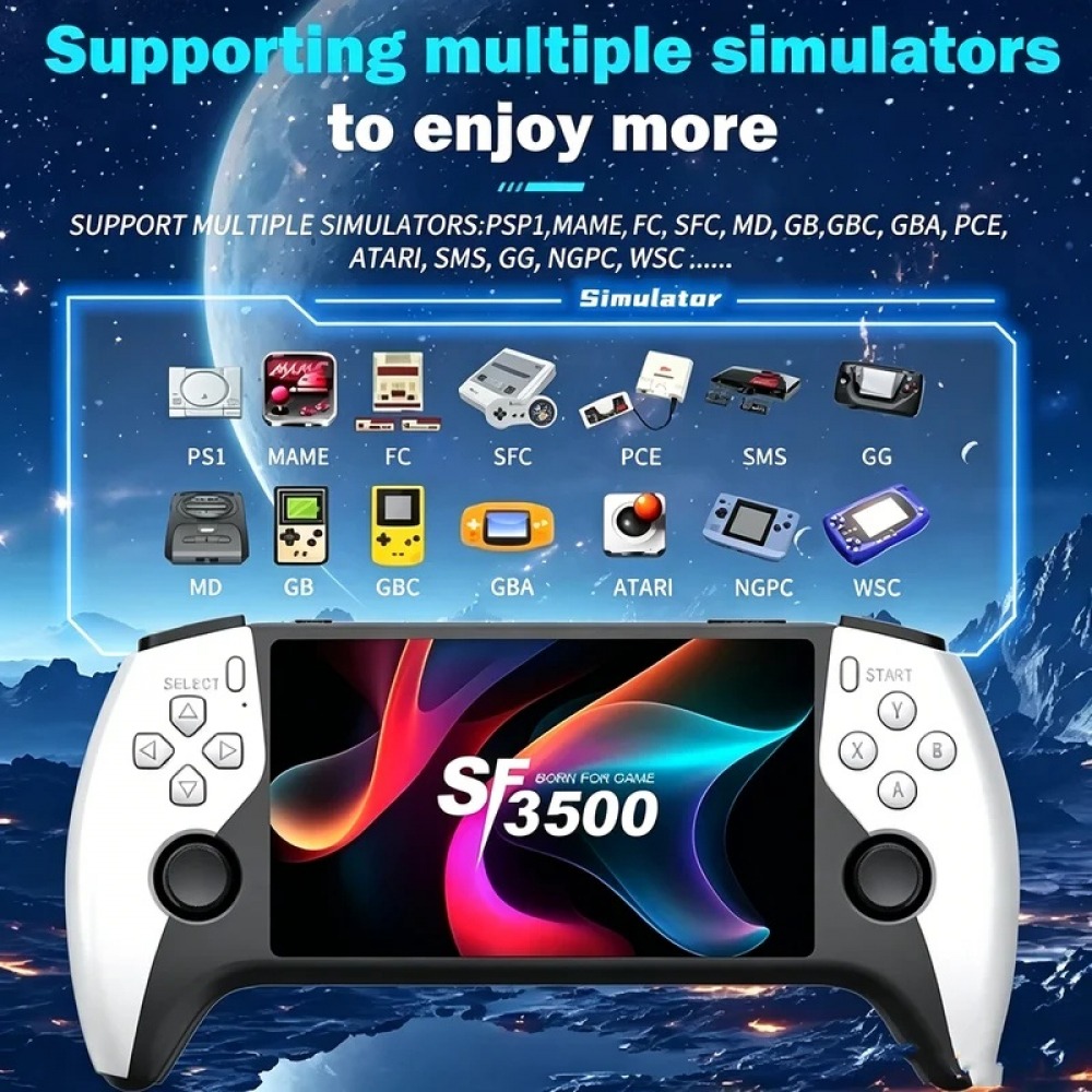 SF3500 5 inch Handheld Game Co - Gaming Console.Emulators recension och pris